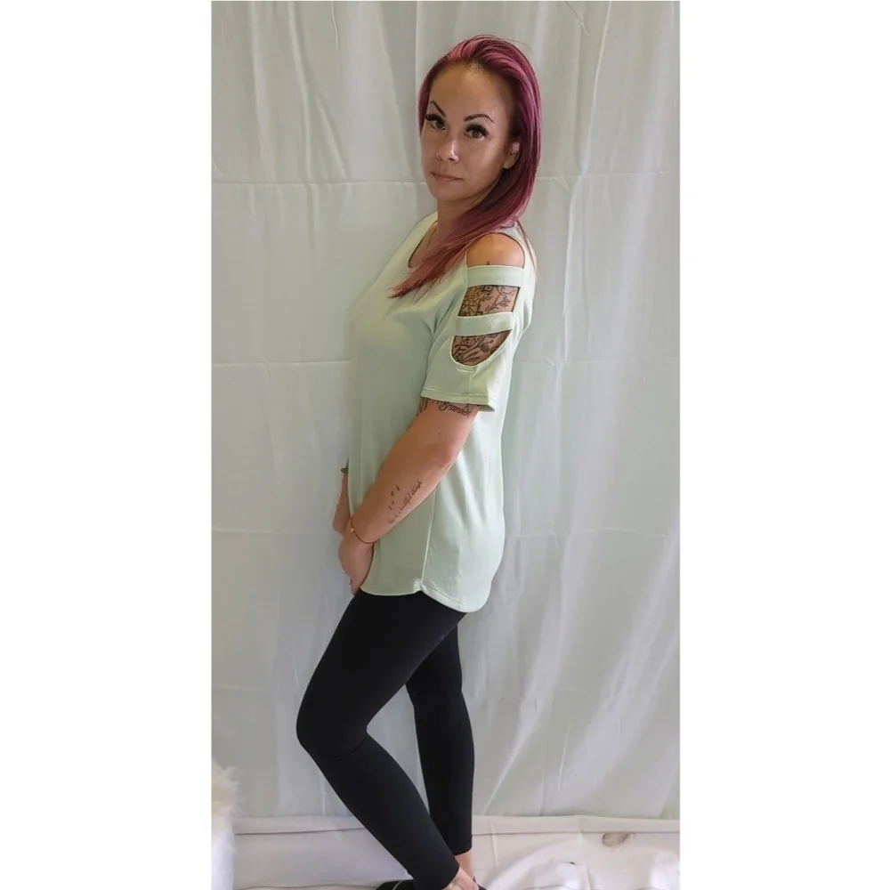 Cold Shoulder Top - Picture 6 of 7